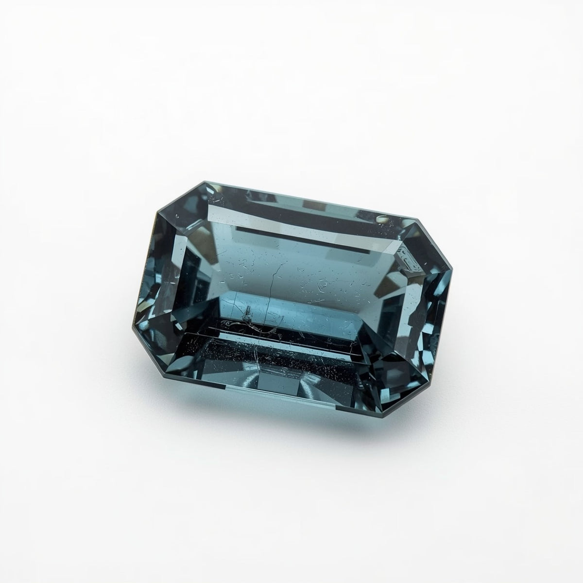 Swiss Blue Topaz 1PC Large 9x11 MM Emerald Faceted Blue Genuine Semi Precious Loose Gemstones