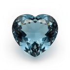 Swiss Blue Topaz 1PC Chunky 15x15 MM Heart Faceted Blue Superior Semi Precious Loose Gemstone