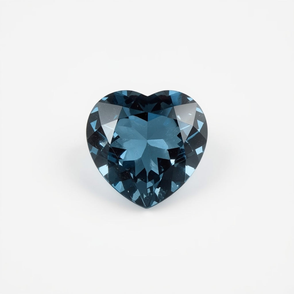 Swiss Blue Topaz 10PC Tiny 3x3 MM Heart Faceted Blue Fiery Semi Precious Loose Gemstone