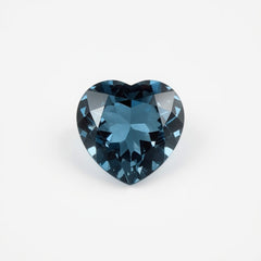 Swiss Blue Topaz 10PC Tiny 3x3 MM Heart Faceted Blue Fiery Semi Precious Loose Gemstone