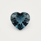 Swiss Blue Topaz 10PC Tiny 4x4 MM Heart Faceted Blue Brilliant Semi Precious Loose Gemstones