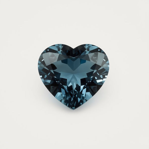 Swiss Blue Topaz 1PC Tiny 5x5 MM Heart Faceted Blue Sparkling Semi Precious Gems