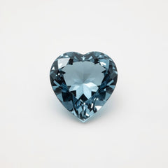 Swiss Blue Topaz 1PC Small 7x7 MM Heart Faceted Blue Splendid Semi Precious Loose Gemstone
