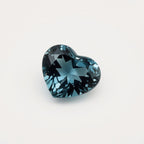 Swiss Blue Topaz 1PC Small 7x7 MM Heart Faceted Blue Splendid Semi Precious Loose Gemstone