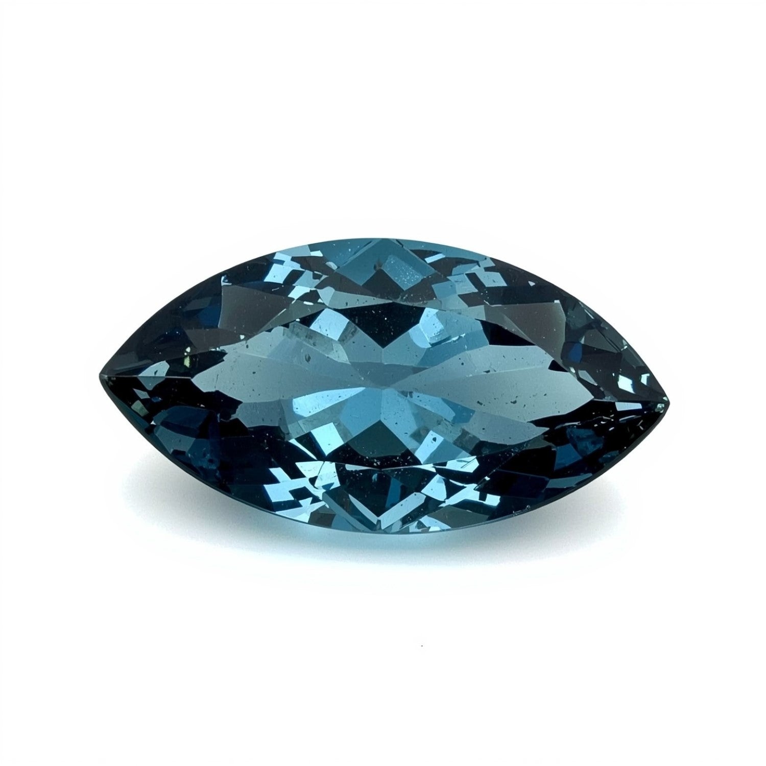 Swiss Blue Topaz 1PC Chunky 10x20 MM Marquise Faceted Blue Luster Semi Precious Loose Gemstones