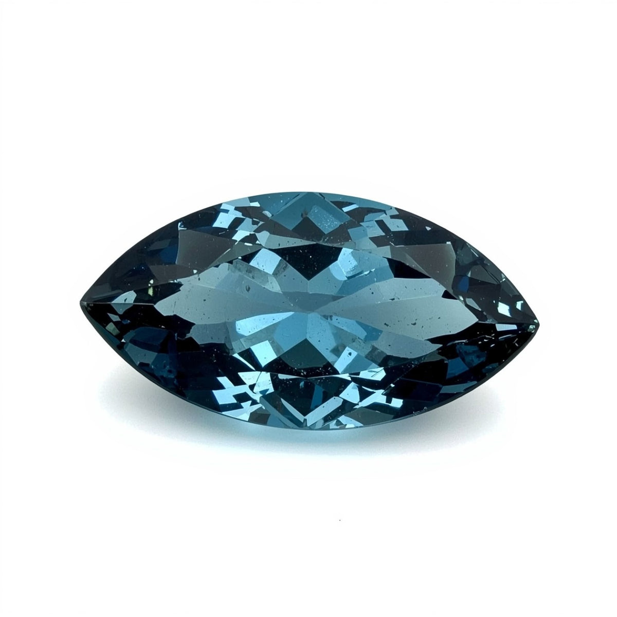 Swiss Blue Topaz 1PC Chunky 10x20 MM Marquise Faceted Blue Luster Semi Precious Loose Gemstones