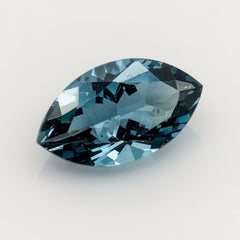 Swiss Blue Topaz 1PC Chunky 10x20 MM Marquise Faceted Blue Luster Semi Precious Loose Gemstones