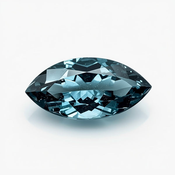 Swiss Blue Topaz 1PC Small 5x10 MM Marquise Faceted Blue Brilliant Semi Precious Loose Gemstones