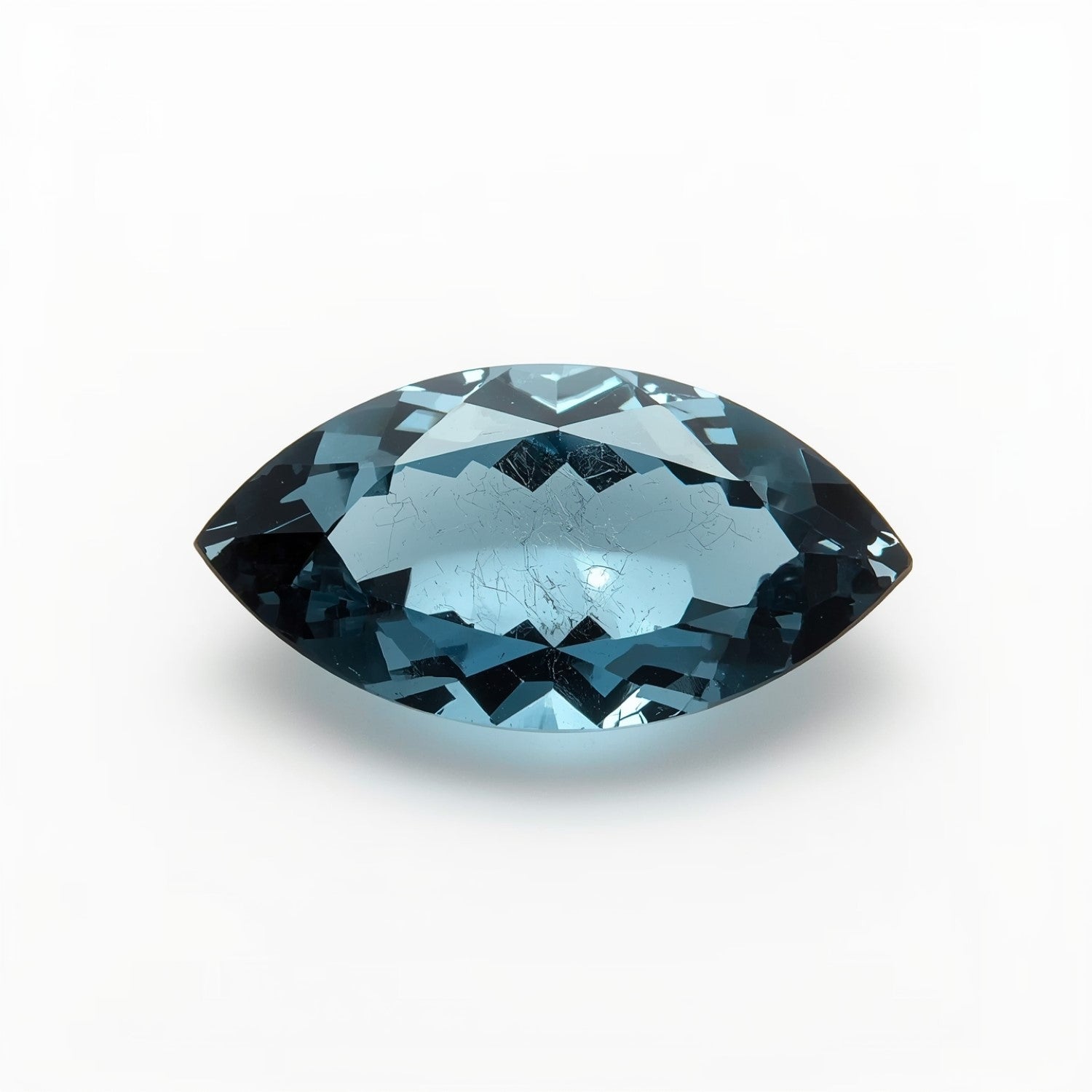 Swiss Blue Topaz 1PC Medium 7x14 MM Marquise Faceted Blue Polished Semi Precious Loose Gems