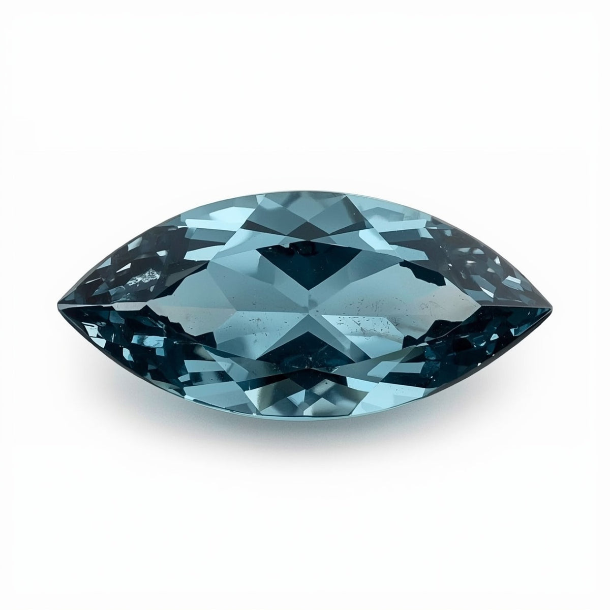 Swiss Blue Topaz 1PC Large 8x16 MM Marquise Faceted Blue Splendid Semi Precious Loose Gemstone