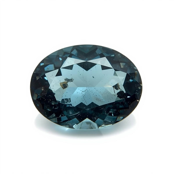 Swiss Blue Topaz 1PC Large 10x14 MM Oval Faceted Blue Sparkling Semi Precious Loose Gemstone