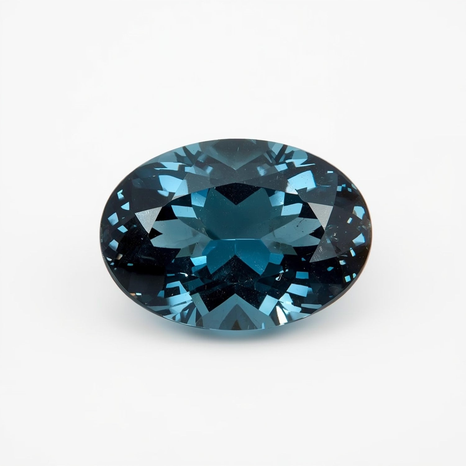 Swiss Blue Topaz 1PC Chunky 12x16 MM Oval Faceted Blue Polished Semi Precious Loose Gemstones Image secondaire du produit
