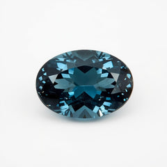 Swiss Blue Topaz 1PC Chunky 12x16 MM Oval Faceted Blue Polished Semi Precious Loose Gemstones