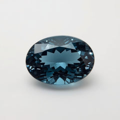 Swiss Blue Topaz 1PC Chunky 13x18 MM Oval Faceted Blue Splendid Semi Precious Gems