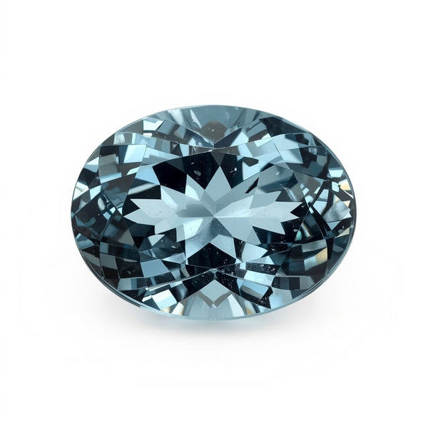 Swiss Blue Topaz 1PC Chunky 15x20 MM Oval Faceted Blue Luster Semi Precious Loose Gems