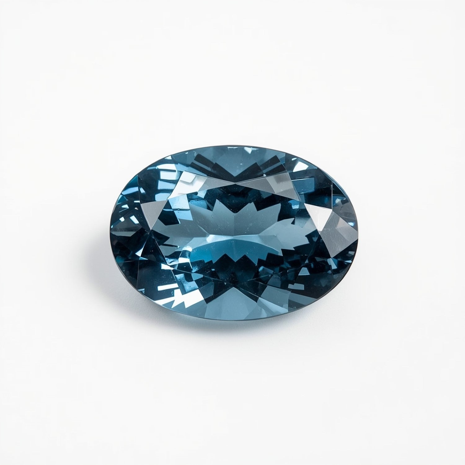 Swiss Blue Topaz 1PC Tiny 5x7 MM Oval Faceted Blue Shine Semi Precious Loose Gems