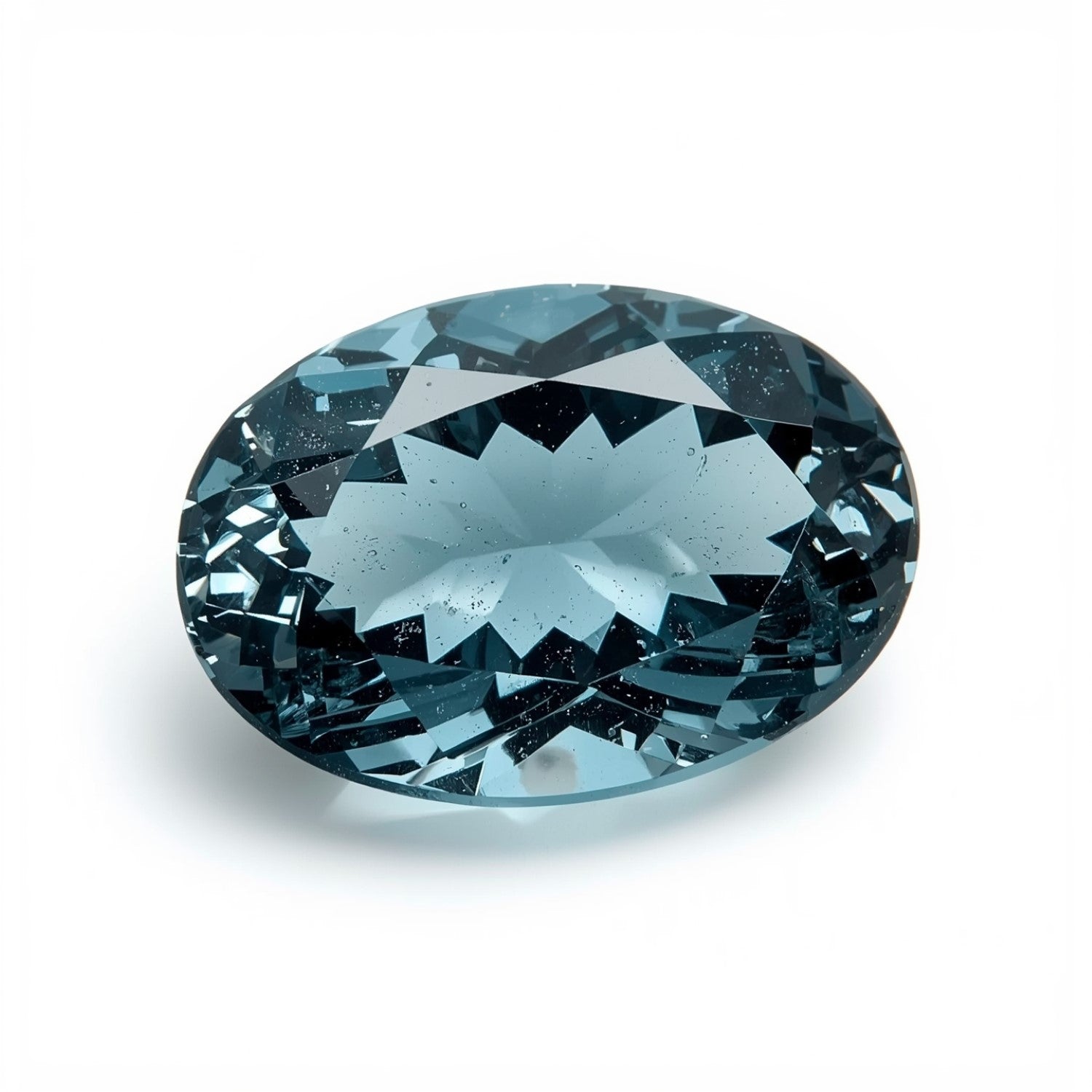 Swiss Blue Topaz 1PC Small 6x8 MM Oval Faceted Blue Fine Semi Precious Loose Gemstone Sekundär produktbild