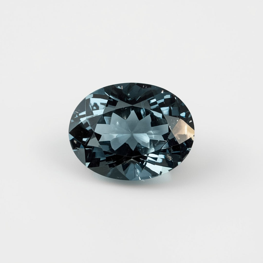 Swiss Blue Topaz 1PC Small 6x9 MM Oval Faceted Blue High-Quality Semi Precious Loose Gemstones