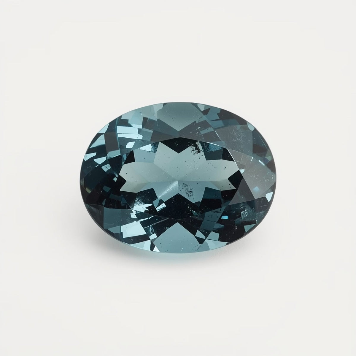 Swiss Blue Topaz 1PC Small 7x9 MM Oval Faceted Blue Natural Semi Precious Gems
