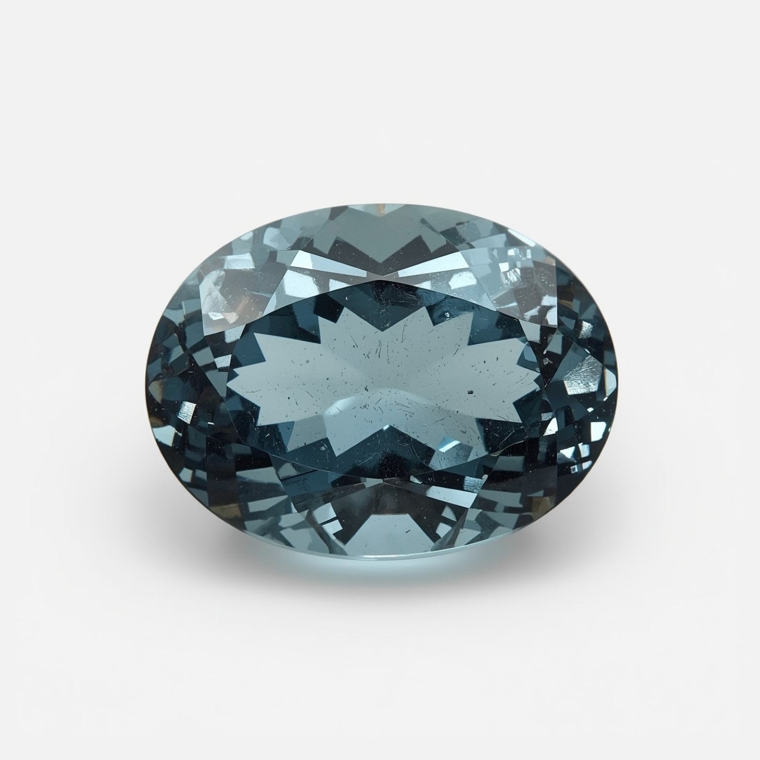 Swiss Blue Topaz 1PC Large 9x11 MM Oval Faceted Blue Pure Semi Precious Loose Gemstones Второстепенное изображение товара