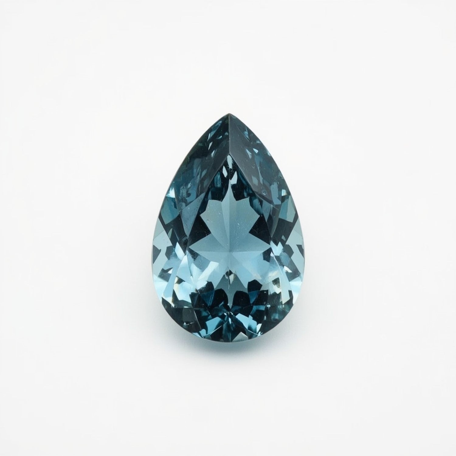 Swiss Blue Topaz 1PC Large 10x12 MM Pear Faceted Blue Genuine Semi Precious Loose Gemstones