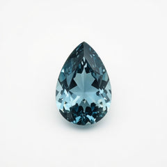 Swiss Blue Topaz 1PC Large 10x12 MM Pear Faceted Blue Genuine Semi Precious Loose Gemstones