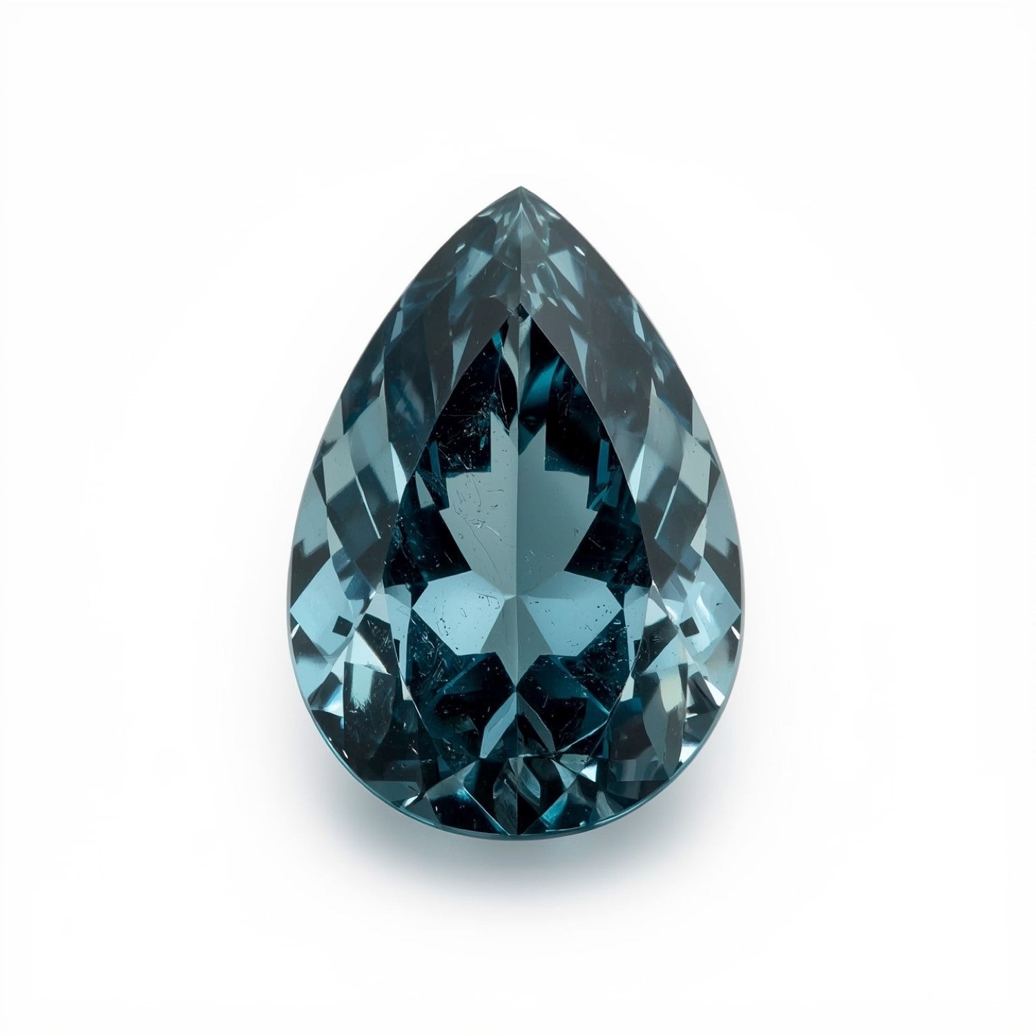 Swiss Blue Topaz 1PC Large 10x14 MM Pear Faceted Blue Superior Semi Precious Gems Hoofdafbeelding