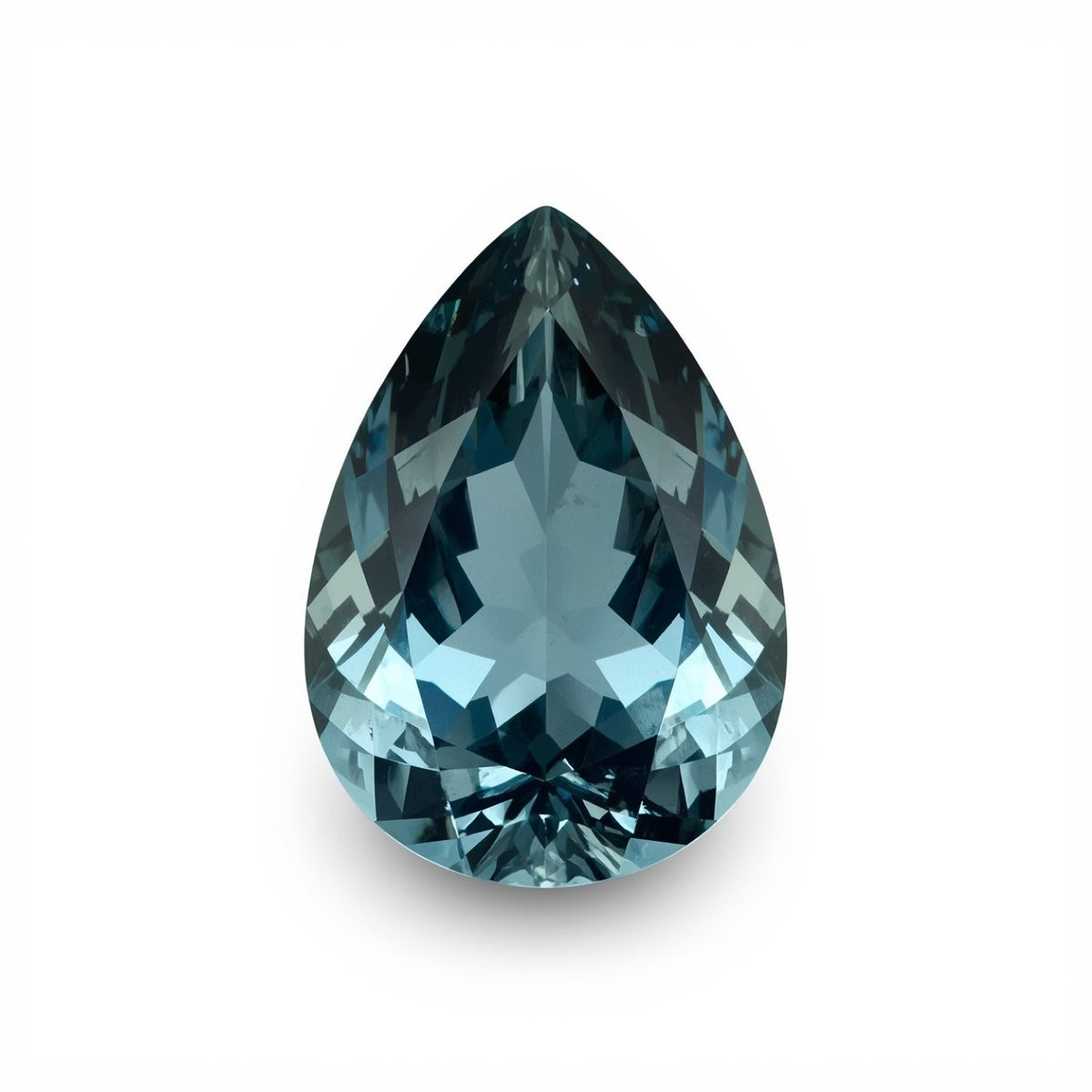 Swiss Blue Topaz 1PC Chunky 12x16 MM Pear Faceted Blue Pure Semi Precious Loose Gems