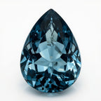 Swiss Blue Topaz 1PC Chunky 15x20 MM Pear Faceted Blue Brilliant Semi Precious Loose Gemstones