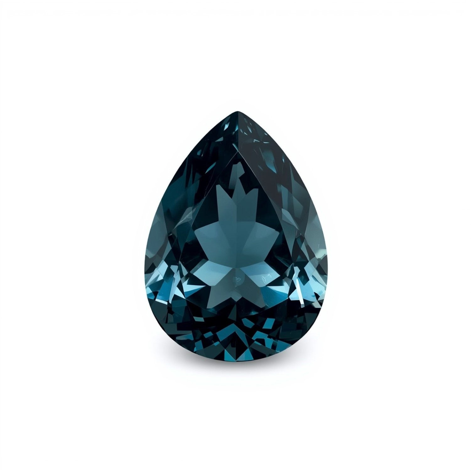 Swiss Blue Topaz 1PC Small 6x9 MM Pear Faceted Blue Luster Semi Precious Loose Gems