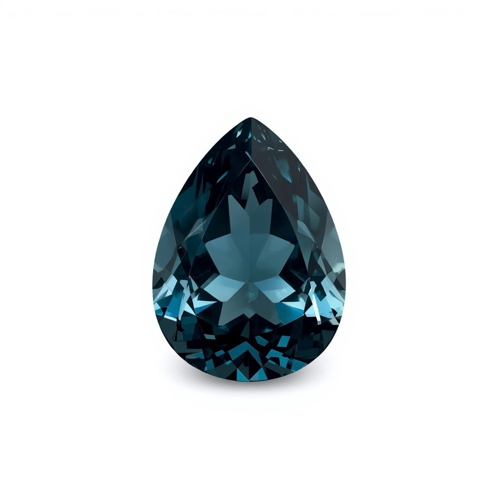 Swiss Blue Topaz 1PC Small 6x9 MM Pear Faceted Blue Luster Semi Precious Loose Gems