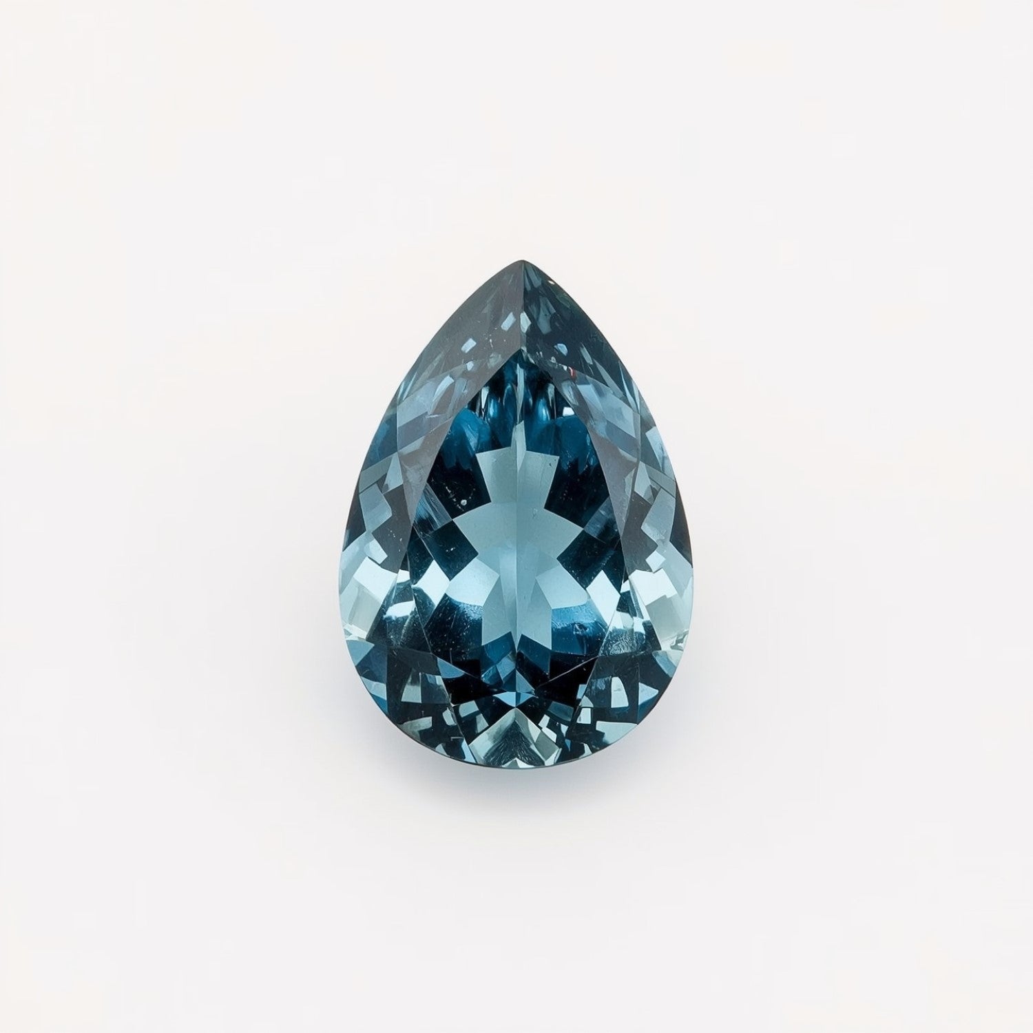 Swiss Blue Topaz 1PC Medium 7x10 MM Pear Faceted Blue Shine Semi Precious Loose Gemstones Imagen principal del producto