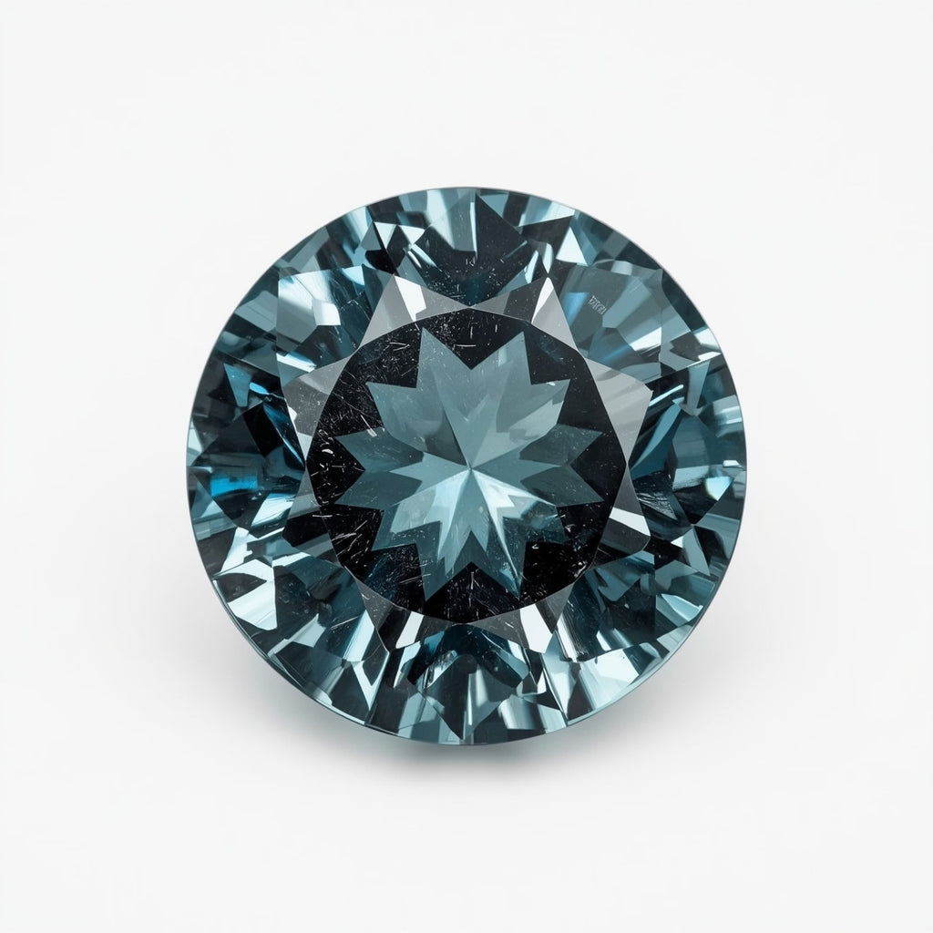 Swiss Blue Topaz 1PC Large 10x10 MM Round Faceted Blue Shine Semi Precious Loose Gems