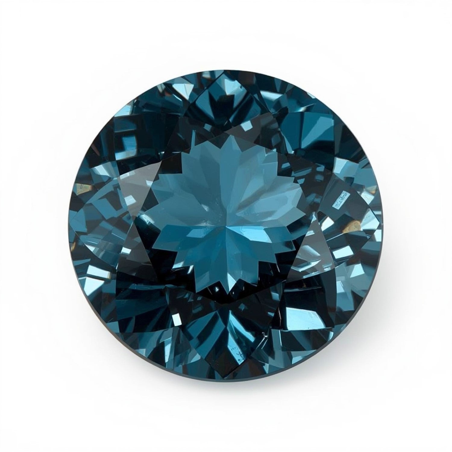 Swiss Blue Topaz 1PC Large 11x11 MM Round Faceted Blue Fine Semi Precious Loose Gemstone