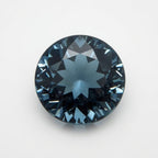 Swiss Blue Topaz 1PC Chunky 13x13 MM Round Faceted Blue Natural Semi Precious Gems