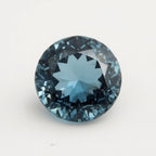 Swiss Blue Topaz 1PC Chunky 15x15 MM Round Faceted Blue Superior Semi Precious Loose Gemstone