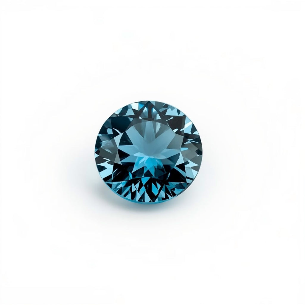 Swiss Blue Topaz 10PC Tiny 3x3 MM Round Faceted Blue Fiery Semi Precious Loose Gemstone