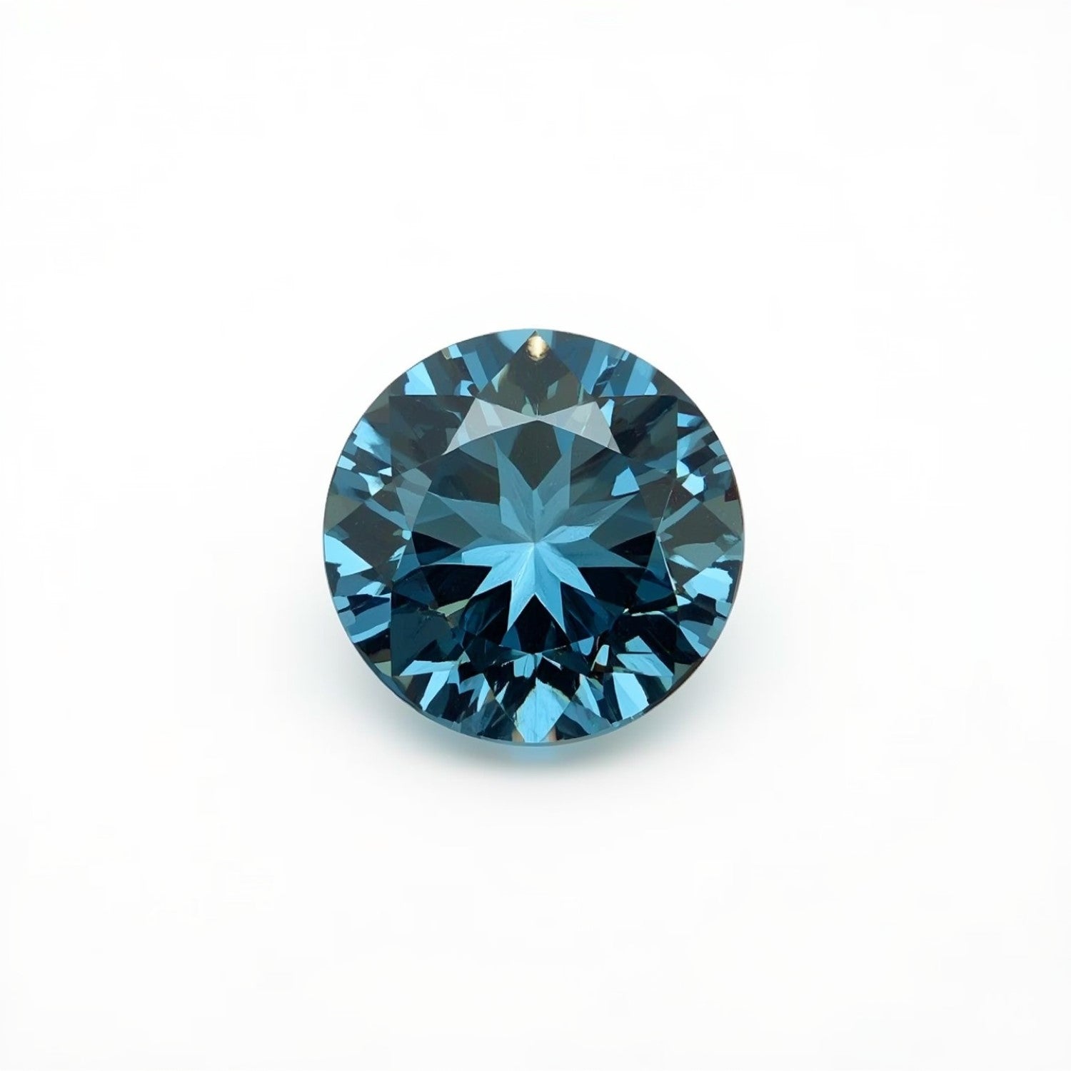 Swiss Blue Topaz 1PC Tiny 5x5 MM Round Faceted Blue Sparkling Semi Precious Gems