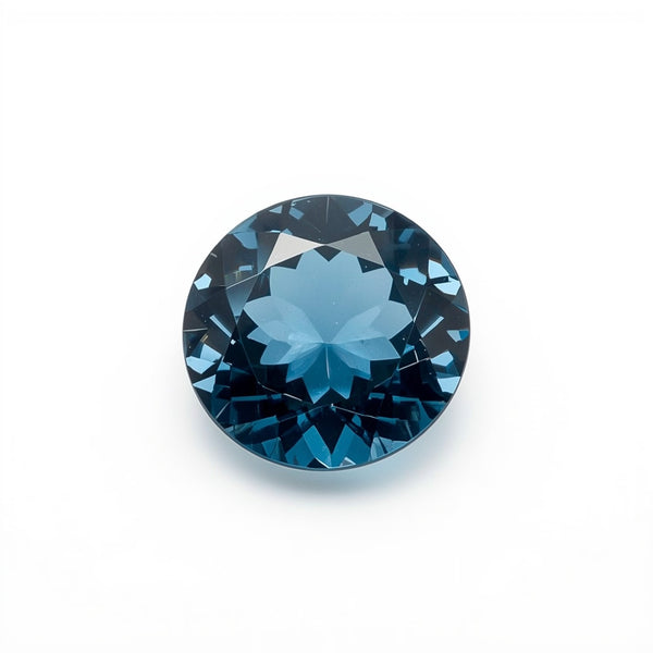 Swiss Blue Topaz 1PC Tiny 6x6 MM Round Faceted Blue Polished Semi Precious Loose Gems