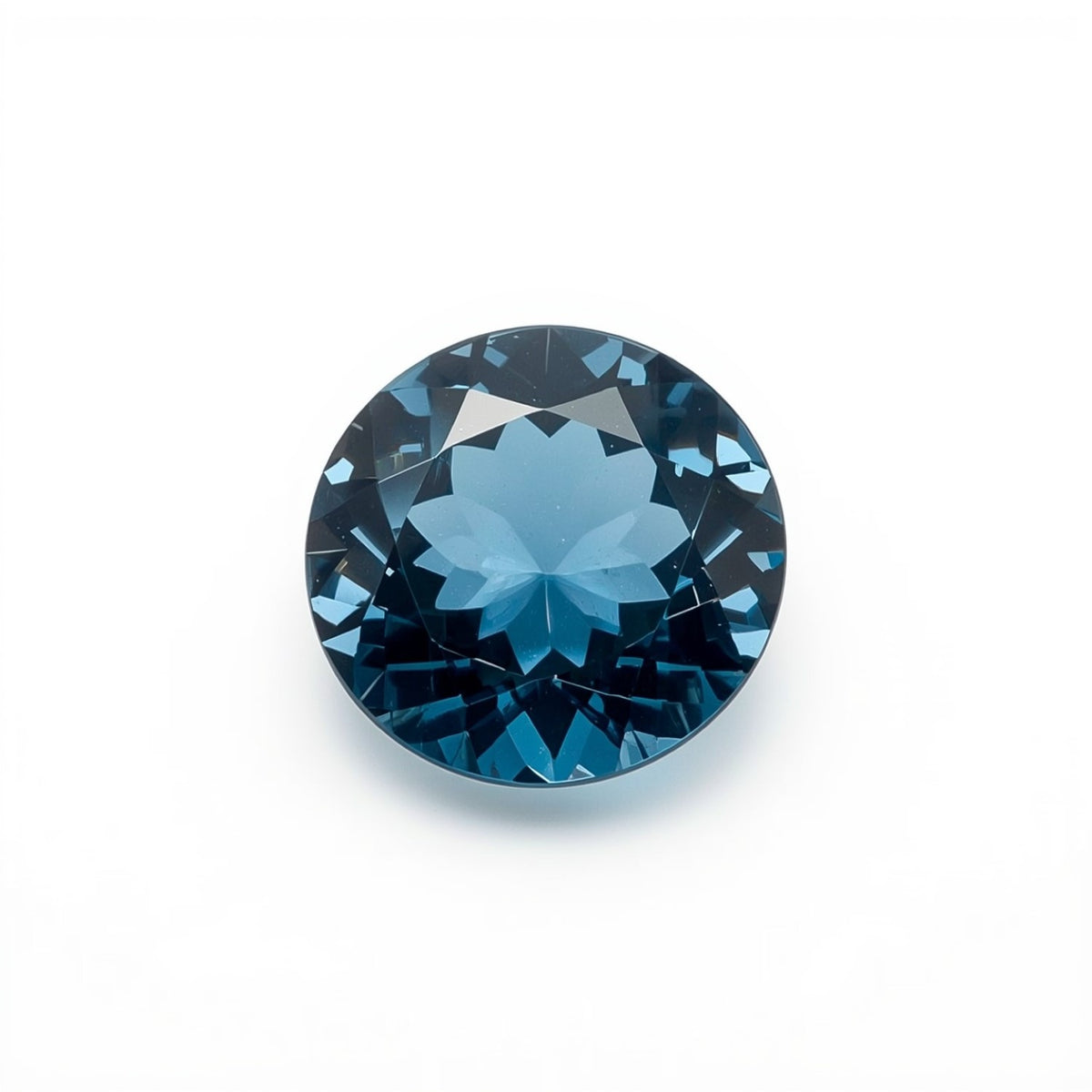 Swiss Blue Topaz 1PC Tiny 6x6 MM Round Faceted Blue Polished Semi Precious Loose Gems