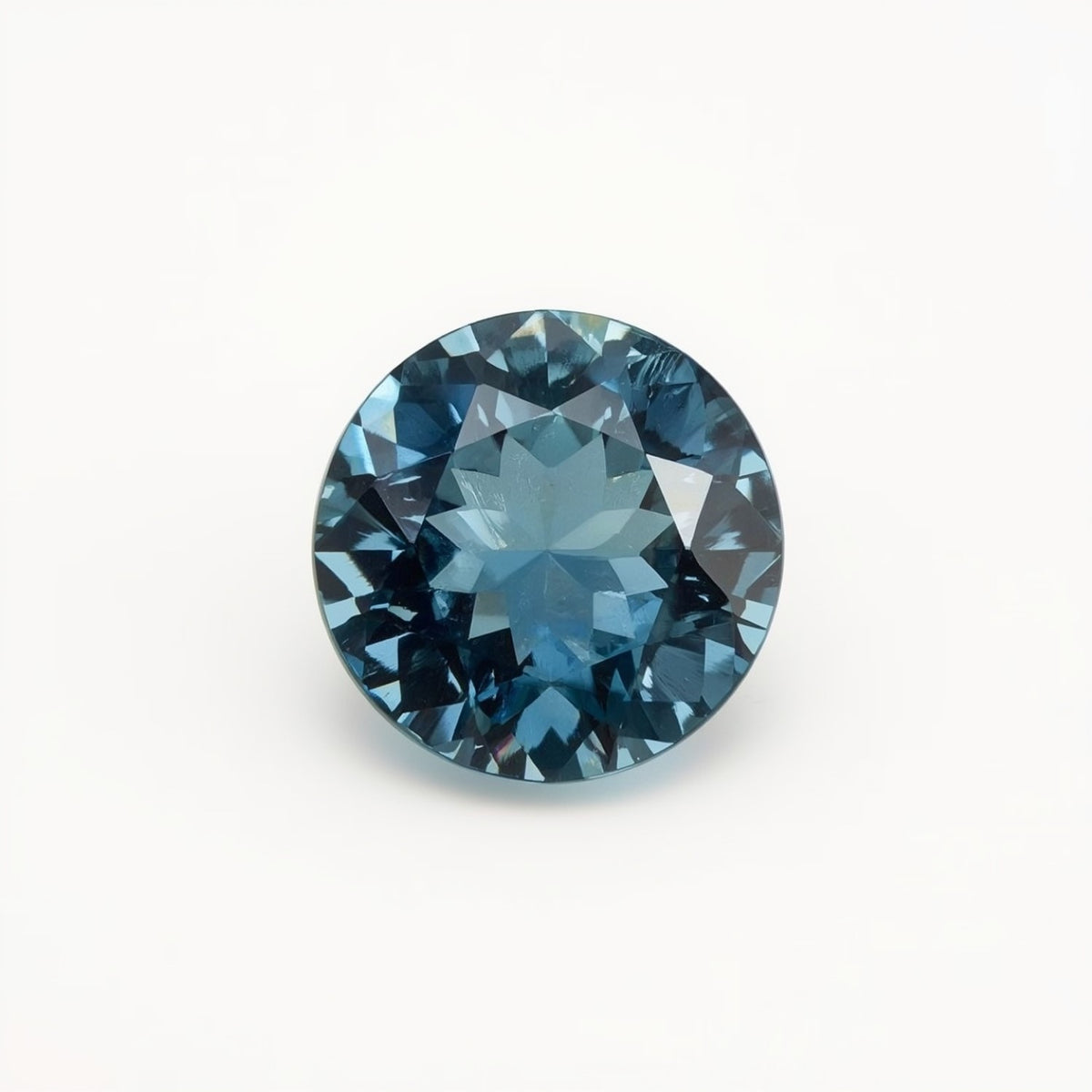 Swiss Blue Topaz 1PC Small 7x7 MM Round Faceted Blue Splendid Semi Precious Loose Gemstone