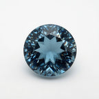 Swiss Blue Topaz 1PC Small 7x7 MM Round Faceted Blue Splendid Semi Precious Loose Gemstone