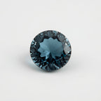Swiss Blue Topaz 1PC Small 8x8 MM Round Faceted Blue Luster Semi Precious Loose Gemstones