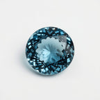 Swiss Blue Topaz 1PC Medium 9x9 MM Round Faceted Blue Lustrous Semi Precious Gems