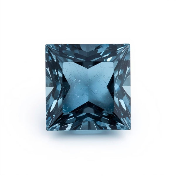 Swiss Blue Topaz 1PC Large 11x11 MM Square Faceted Blue Fine Semi Precious Loose Gemstone
