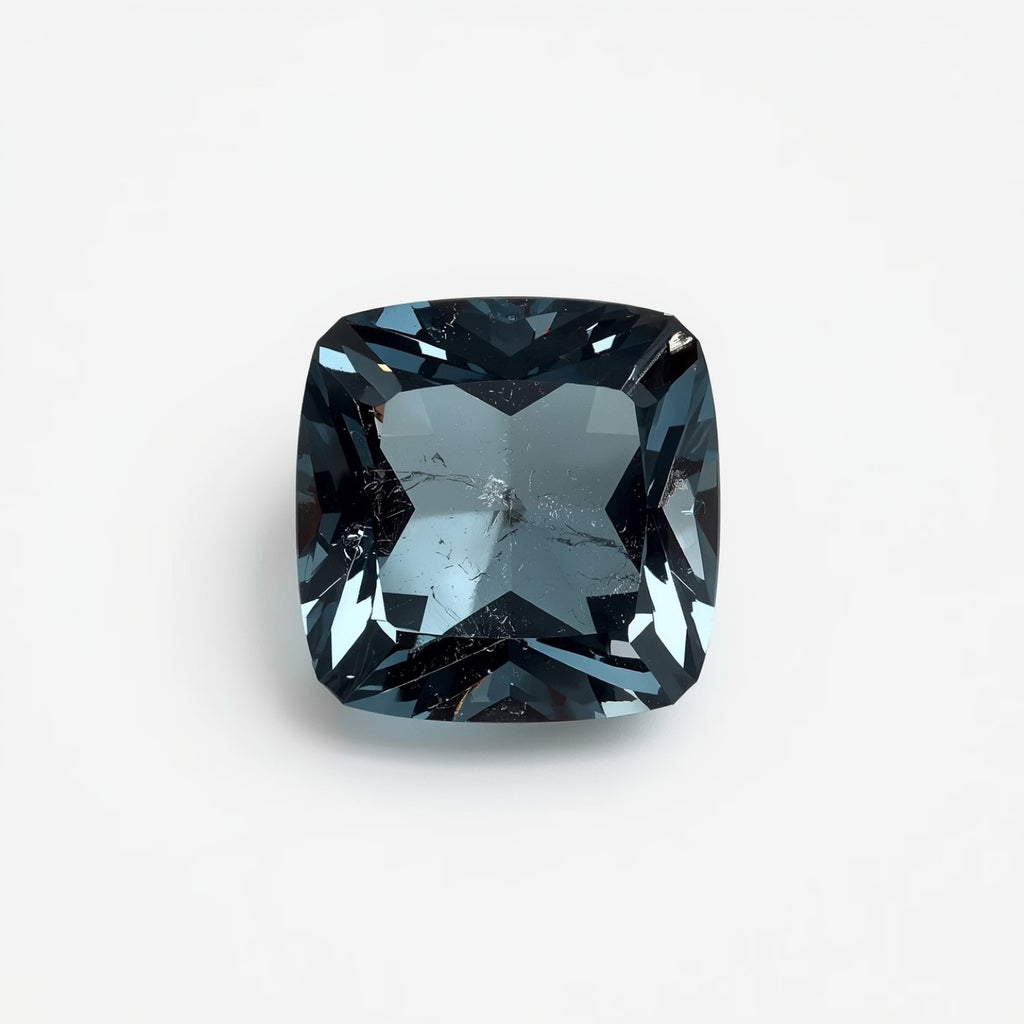 Swiss Blue Topaz 1PC Large 11x11 MM Square Faceted Blue Fine Semi Precious Loose Gemstone