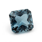 Swiss Blue Topaz 1PC Chunky 14x14 MM Square Faceted Blue Genuine Semi Precious Loose Gems