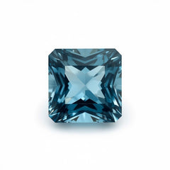 Swiss Blue Topaz 1PC Chunky 15x15 MM Square Faceted Blue Superior Semi Precious Loose Gemstone