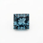 Swiss Blue Topaz 10PC Tiny 3x3 MM Square Faceted Blue Fiery Semi Precious Loose Gemstone