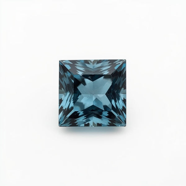 Swiss Blue Topaz 10PC Tiny 3x3 MM Square Faceted Blue Fiery Semi Precious Loose Gemstone